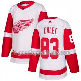 Detroit Red Wings Trevor Daley 83 Adidas 2017-2018 Wit Authentic Shirt - Mannen